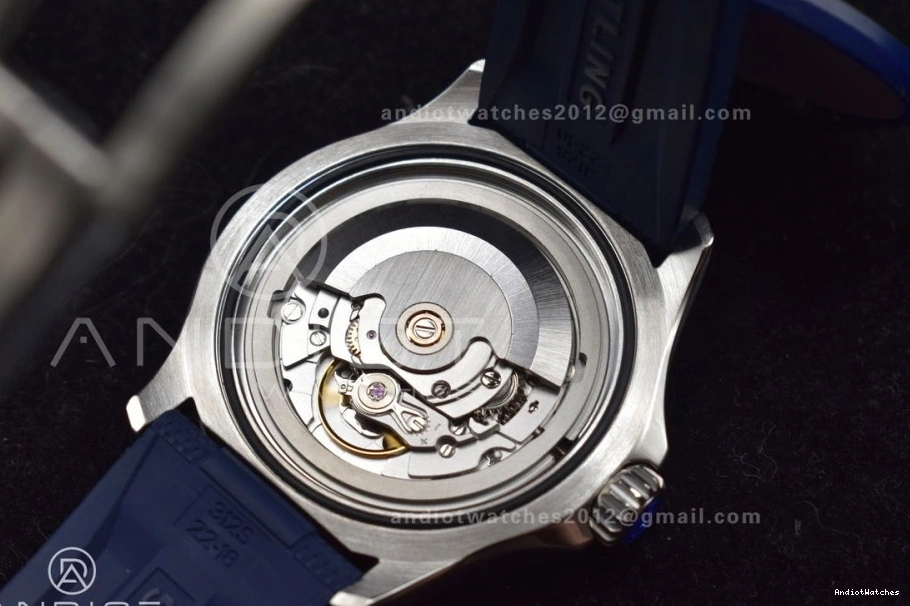 Best Edition 1:1 Dial on Contemporary 1168 A BLSF Strap Blue SS Automatic SuperOcean Blue 42 Rubber 0816